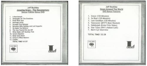 Jeff Buckley Grace Around The World US Promo 3-disc CD/DVD Set